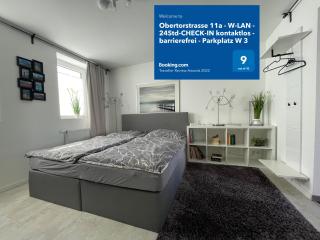 Barrierefrei - 24Std-CHECK-IN kontaktlos - Kingsize Bed - W-LAN - Parkplatz W 3 - Bückeburg - 6