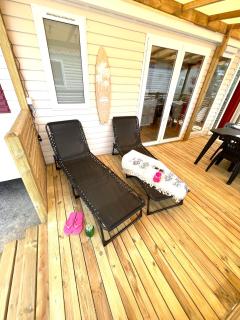 Mobil-home tout beau tout neuf, camping 4*, plage à pied ! - 1