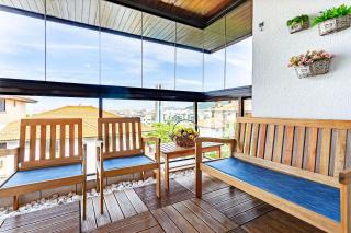 Apto com sacada e churrasq 260m Praia Brava COI302 - Florianópolis - 2