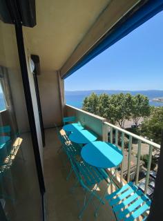 Ajaccio magnifique T2 40m2 centre ville vue mer au bord de la plage neuf 5 personnes Clim wifi balcon parking privé fermé - Ajaccio - 5