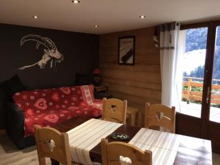 Charmant T2 avec terrasse ensoleillée, proche navette, animaux admis, parking - FR-1-467-32 - Le Grand-Bornand - 0