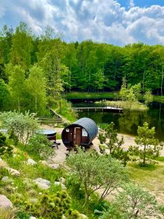 Osada Skoczkowo komfortowe domki z prywatnymi wannami hot-tub nad jeziorem- sauna- balia- prywatny staw wędkarski - 3