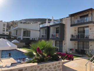 Stone House Aparts 1 plus 1 mit zwei Balkone und Poolblick Kalkan No 4 - 7
