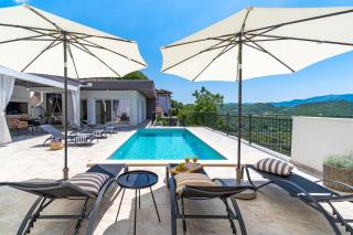 New Villa Stella with 32 sqm private heated pool Jacuzzi Sauna Media room 3 bedrooms - Blato na Cetini - 3