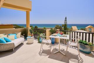 Honeymoon Corner Suite, sun-all-day terrace on the best beach of Marbella - 0