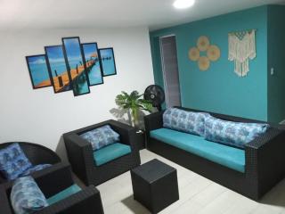 Apartamento Praia Enseada Guarujá Wilma - próximo da praia - com ar condicionado e vaga para carro - 0