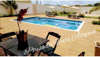 Pousada Flats Alegria piscina climatizada - Olímpia - 7