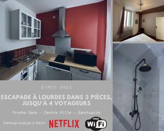 Escapade dans grand T2 de charme avec terrasse - Proche Gare et Centre ville - Lourdes - 5