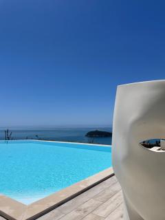 Luxury villa Blue&Blanc piscina a sfioro isola - Diamante - 6