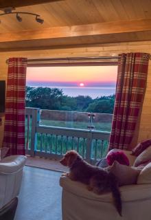 Enlli Fach cabin sleep's 2 adults and 2 children 2 dogs welcome not suitable for contract workers due to parking height restrictions - Borth - 0