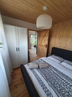 Domki letniskowe Leśne Spa Borsk nad Jeziorem Wdzydzkim BASEN SAUNA BALIA - Borsk - 1