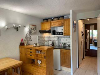 Studio cosy avec coin montagne, ski au pied, parking, animaux admis, WIFI - FR-1-437-93 - 3