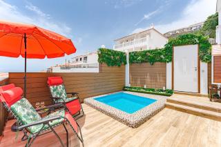 BUNGALOW private pool bbq air conditioning stunning ocean view - Adeje - 2
