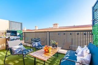Townhouse Playa with panoramic sea view, pool, BBQ - 1