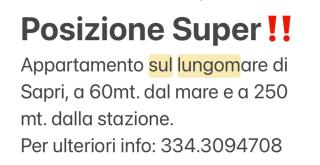 Sapri House, Cilento Coast, 60 Mt mare - 7