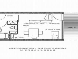 Studio lumineux Centre station Balcon - FR-1-344-1046 - Les Menuires - 1