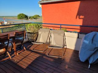 Vue et terrasse panoramique sur la Baie de Somme - Saint-Valery-sur-Somme - 4