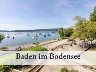 Große moderne Ferienwohnung in bester Bodenseelage l 1 Minute zum Bodensee l 2 Zimmer l Vollausgestattete Küche l Sonnenbalkon l WLAN l Willkommen im Apartment Güttingen - Radolfzell am Bodensee - 8