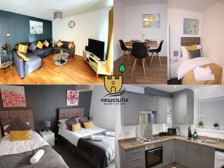 Milton House - Entire 3Bed House FREE WIFI & 4 FREE PARKING Spaces Serviced Accommodation Newcastle UK - Newcastle upon Tyne - 0