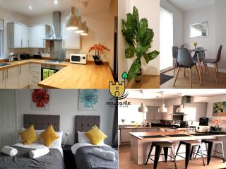 Goswick House - Entire 4Bed House Serviced Accommodation Newcastle FREE WIFI & FREE 2 OFF STREET PARKING SPACES UK - 0