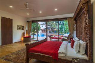SaffronStays Casa Del Palms - 8BR luxury pool villa with gazebo, pickleball, bar & lawns near Nagaon Beach - 7