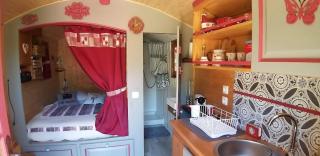 Roulotte romantique avec piscine en Cévennes - 6