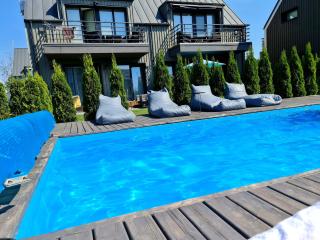 Jaukūs apartamentai su baseinu ir gultais - Palanga - 4