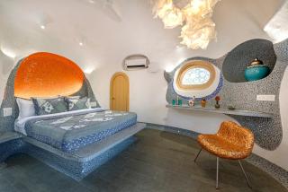 SaffronStays AsanjA Titaly - 2BR earth-sheltered pool villa with rooftop garden, Hobbit charm & Sahyadri hill views near Mumbai - 5