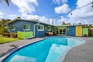 Trendy 3-bedroom villa with saltwater pool and yard - Fort Lauderdale - 0