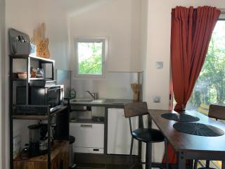 Le Mazet, studio climatisé avec terrasse ombragée - Saint Alban Auriolles - 4