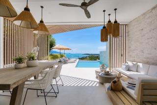 BEACHSIDE VILLA - CLOUD 9 - at BAYSIDE LUXURY VILLAS Samrong Bay Beach, 3 BED 4 BATH, SALT WATER POOL, SEA and SUNSET VIEWS, only 200m walk to the Beach - Amphoe Koksamui - 4