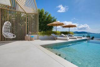BEACHSIDE VILLA - CLOUD 9 - at BAYSIDE LUXURY VILLAS Samrong Bay Beach, 3 BED 4 BATH, SALT WATER POOL, SEA and SUNSET VIEWS, only 200m walk to the Beach - Amphoe Koksamui - 6