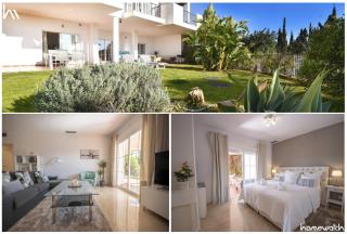 Sea view apartment with private garden and jacuzzi in Balcones del Lago, Istan - 0