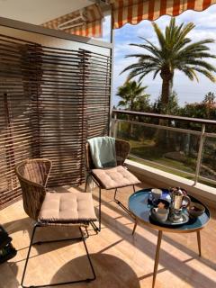 Splendid sea view 1 Bedroom access to the beach and swimming pool - Vallauris - 7