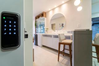 304 Bl 02 - WaldGarten Bombinhas - 50m do Mar e Frente Avenida - Condomínio de Alto Padrão - Piscina - Academia - Salão de jogos - 5