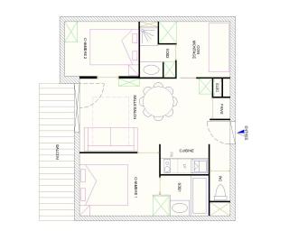 Risoul Appartement 2 chambres Piscine Balcons de Sirius - Risoul - 6