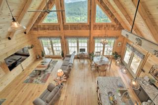 Luxe Log Cabin with Modern Finishes and Mtn Views - Maggie Valley - 1