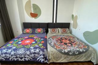 #1.3 Cozy 7Pax Large Beds 2B1R Vivacity Kuching Jazz Suites - Kuching - 8