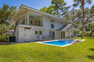 Luxury Beach House - 2min Walk to Beach - Private Pool - Group & Dog Friendly - Hilton Head Island - 5