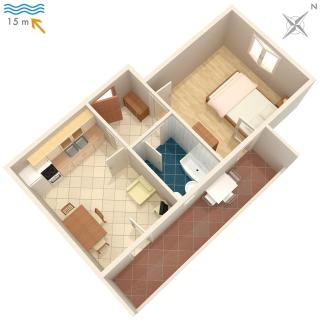Apartments by the sea Razanj, Rogoznica - 4253 - 1