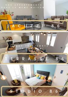 Jacuzzi Terrasse 86 - Terrasse & Climatisation - 4 personnes - BnB Epernay - Épernay - 4