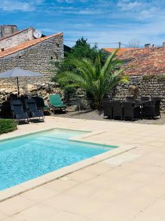 Les Abelins Farmhouse private pool, covered barn - Le Mung - 1