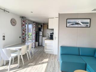Mobil-home Grand Confort 4 pers, 2 chambres, 1 sdb, clim, terrasse & parking, à 200m de la plage - FR-1-361A-2 - Jullouville-les-Pins - 2
