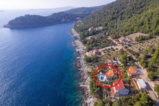 Seaside family friendly house with a swimming pool Karbuni, Korcula - 14776 - Prizba - 0