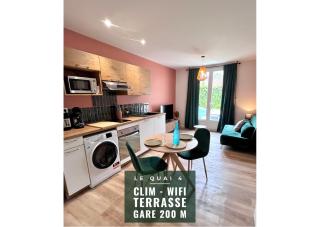 LE QUAI 4 - SUPERBE T2 LUMINEUX CALME - CLiM - TERRASSE - WiFi - Gare à 200m - 0