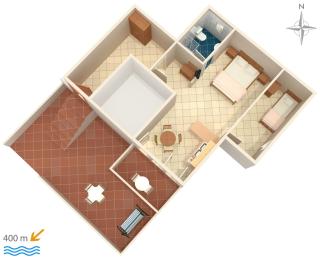 Apartments with parking spaces Rtina - Stosici, Zadar - 5881 - Ražanac - 1