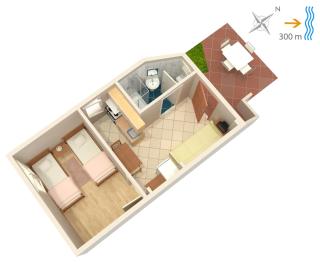 Apartments with parking spaces Zman, Dugi otok - 449 - 1