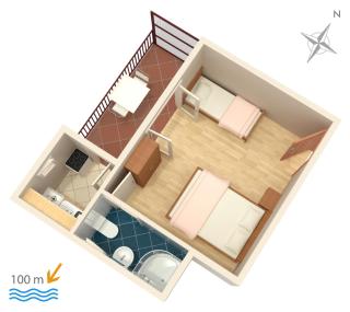 Apartments by the sea Podaca, Makarska - 515 - Podaca - 1