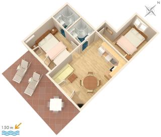 Apartments by the sea Sumartin, Brac - 2940 - 4