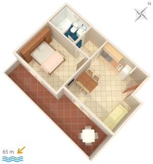 Apartments by the sea Podgora, Makarska - 2714 - 1